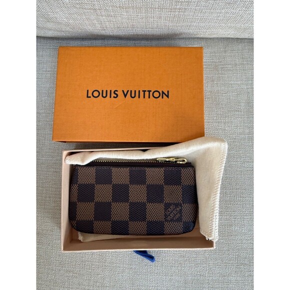 Louis Vuitton Damier Ebene Key Pouch - Original Size (N62658) - Picture 1 of 14